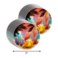 Baby on Board Baby Shower Party Supplies 64 Piece Tableware Set Includes Large 9" Paper Plates Dessert Plates, Cups and Napkins Kit for 16