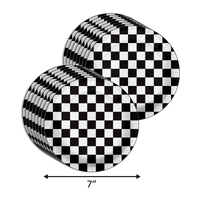 Need Four Speed Checkered Flag Racing 4th Birthday Party Supplies 64 Piece Tableware Set Includes Large 9" Paper Plates Dessert Plates, Cups and Napkins Kit for 16