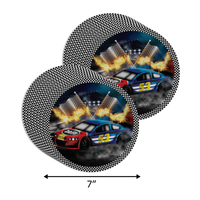 Welcome Race Fans Race Day Birthday Party Tableware Kit For 16 Guests 64 Piece