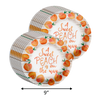 A Sweet Peach is on the Way Baby Shower Party Supplies 64 Piece Tableware Set Includes Large 9" Paper Plates Dessert Plates, Cups and Napkins Kit for 16