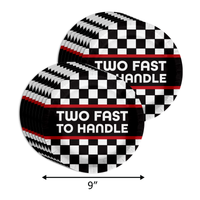 Two Fast Too Handle Race Car 2nd Birthday Party Tableware Kit For 16 Guests 64 Piece