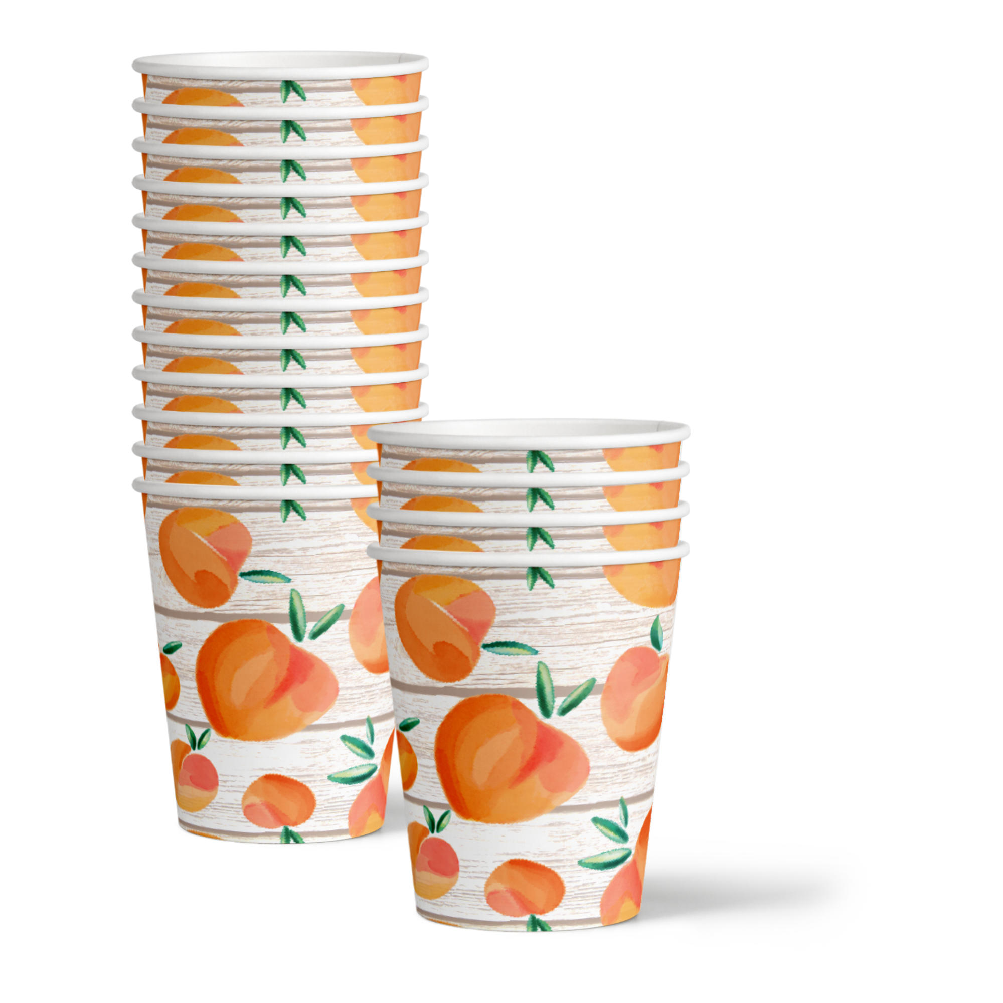 One Sweet Peach 1st Birthday Party Supplies 64 Piece Tableware Set Includes Large 9" Paper Plates Dessert Plates, Cups and Napkins Kit for 16