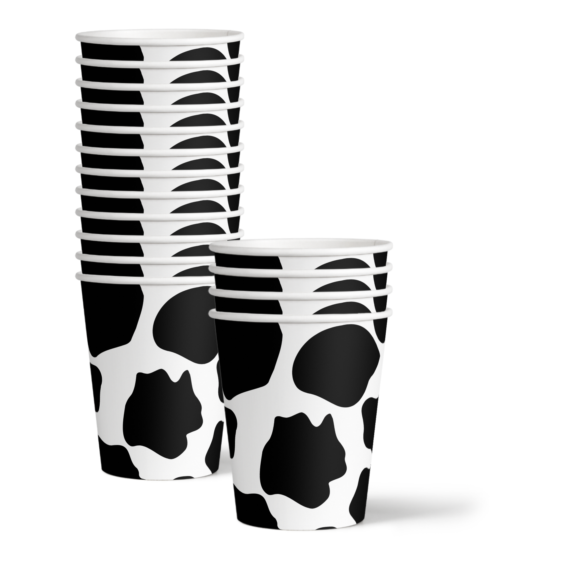 Howdy Y'all It's A Party Cow Print Birthday Party Tableware Kit For 16 Guests 64 Piece