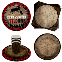 Brave Little One Birthday Party Tableware Kit
