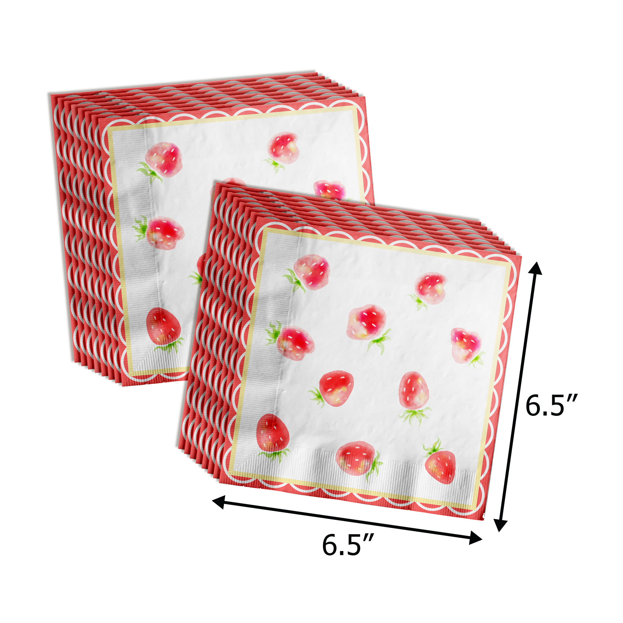 Someone Berry Sweet is on the Way Strawberry Baby Shower Party Supplies 64 Piece Tableware Set Includes Large 9" Paper Plates Dessert Plates, Cups and Napkins Kit for 16