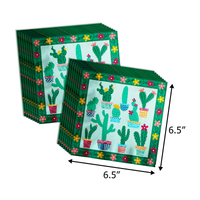 This Party is on Point Cactus Birthday Party Tableware Kit For 16 Guests 64 Piece