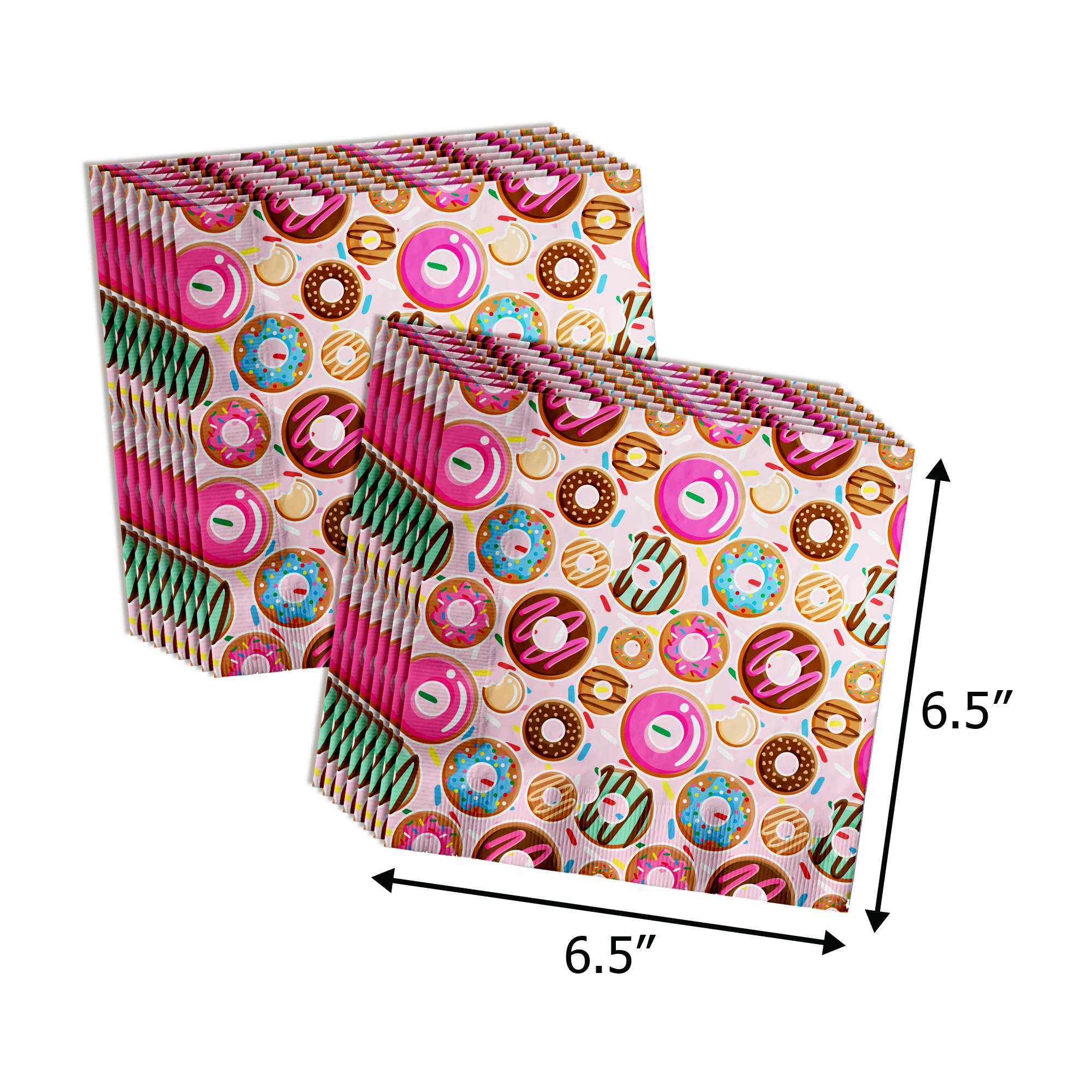 Girls 1st Birthday Party Supplies - Sweet One Donut Birthday Paper Plates - 64 Piece Tableware Set Includes Large 9" Paper Plates Dessert Plates, Cups and Napkins Kit for 16