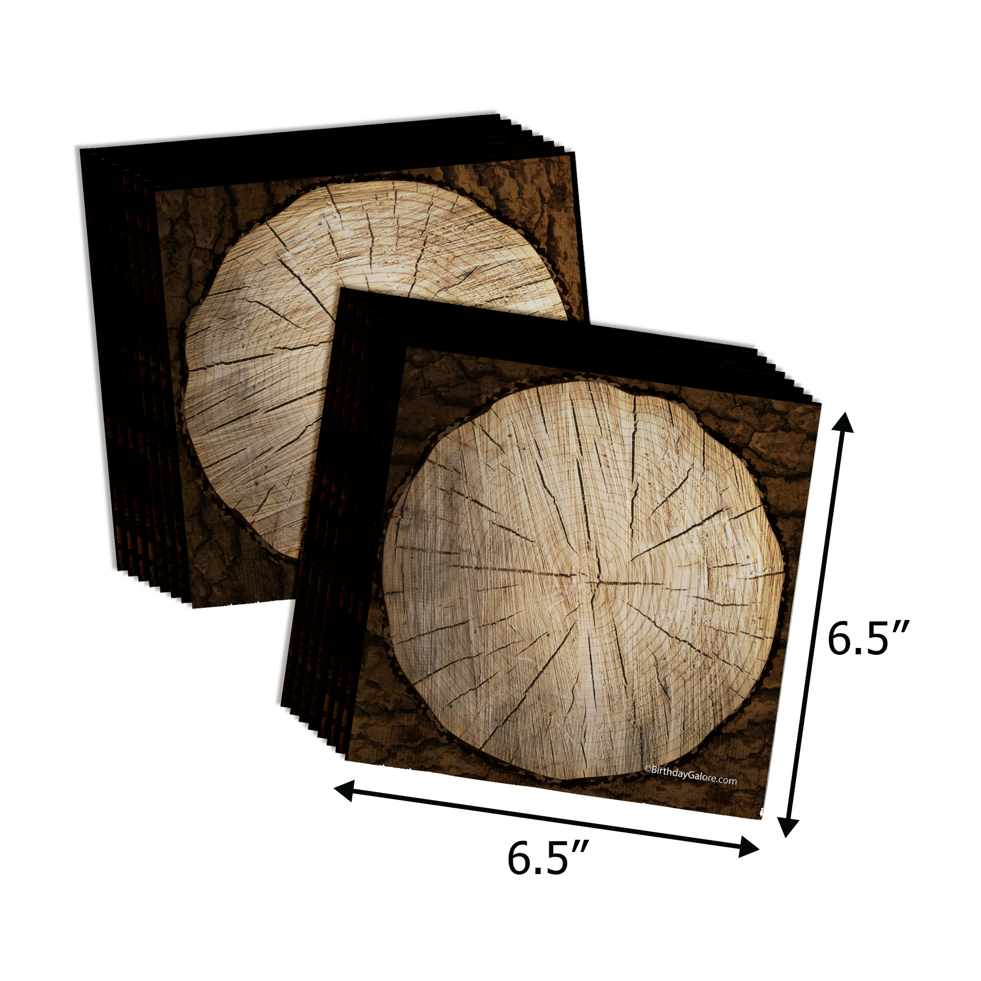 Timber They've Fallen In Love Tree Jack and Jill Party Tableware Kit For 16 Guests 64 Piece