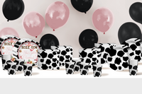 Holy Cow She's Getting Married Bridal Shower Party Supplies 64 Piece Tableware Set Includes Large 9" Paper Plates Dessert Plates, Cups and Napkins Kit for 16
