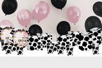 My Second Rodeo Cow Print 2nd Birthday Party Tableware Kit For 16 Guests 64 Piece