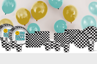 One Happy Dude Smiley Face 1st Birthday Party Tableware Kit For 16 Guests 64 Piece