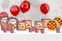 That's Amore Bridal Shower Party Supplies 64 Piece Tableware Set Includes Large 9" Paper Plates Dessert Plates, Cups and Napkins Kit for 16