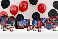 Our Little Buckaroo is Turning Two 2nd Birthday Party Supplies 64 Piece Tableware Set Includes Large 9" Paper Plates Dessert Plates, Cups and Napkins Kit for 16