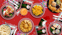 Rookie Year Baseball 1st Birthday Party Supplies 64 Piece Tableware Set Includes Large 9" Paper Plates Dessert Plates, Cups and Napkins Kit for 16