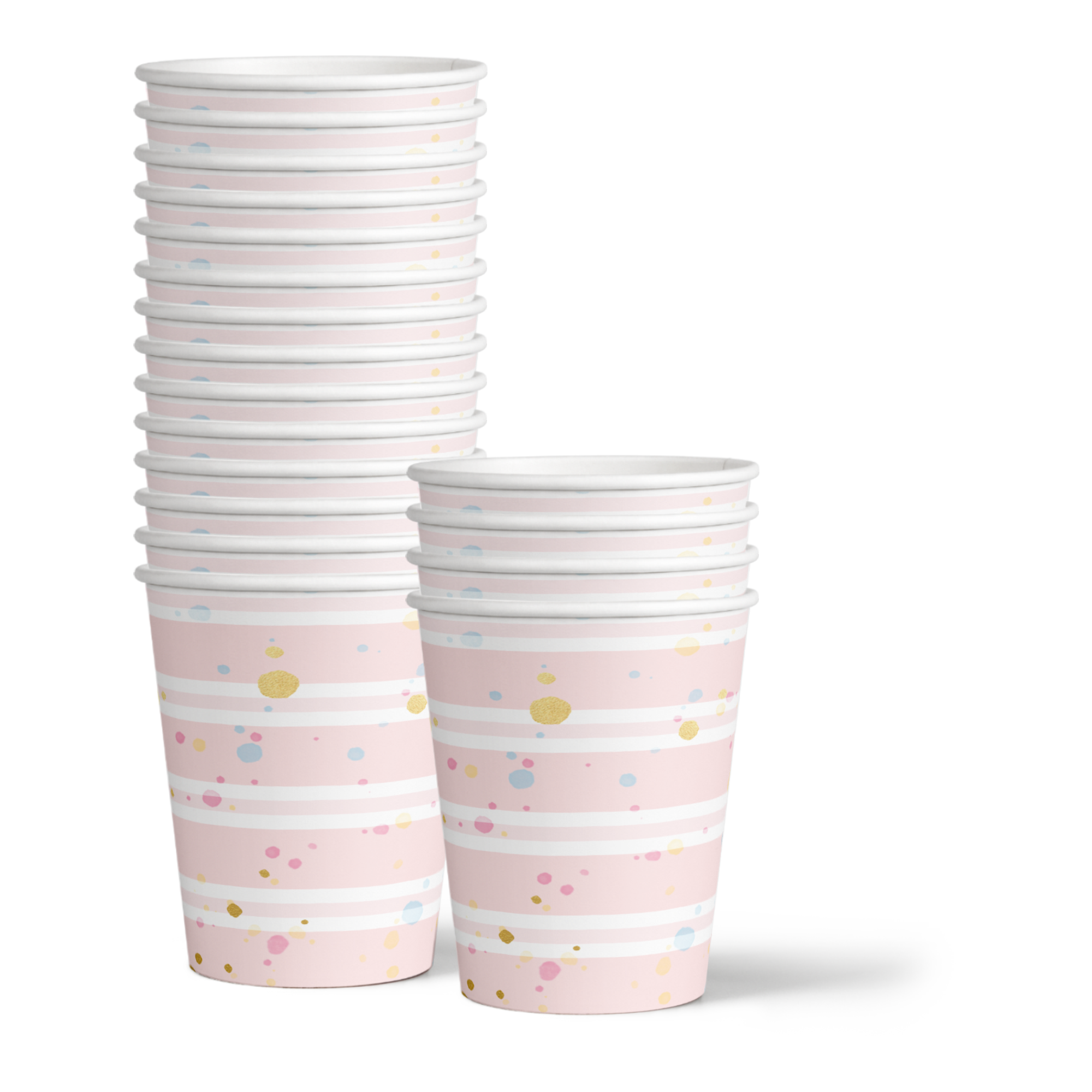 She's Been Scooped Up Ice Cream Bridal Shower Party Supplies 64 Piece Tableware Set Includes Large 9" Paper Plates Dessert Plates, Cups and Napkins Kit for 16