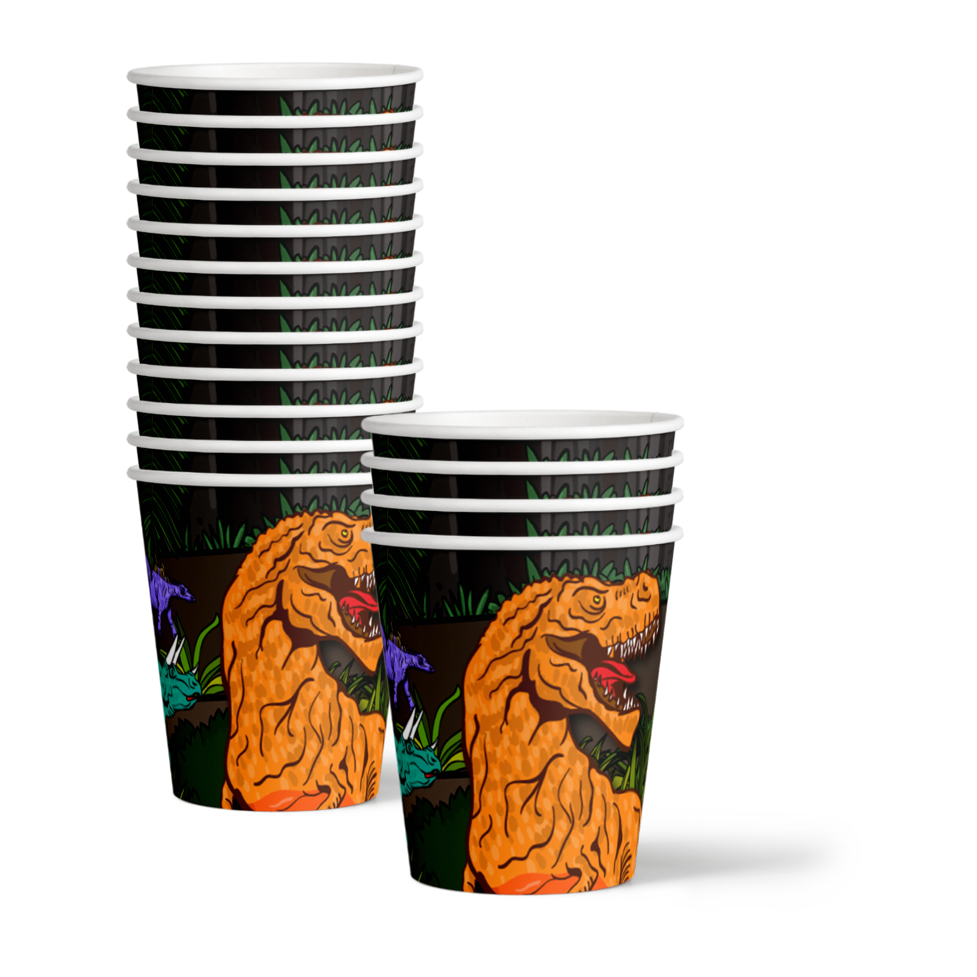 Roaring Dino T-Rex Birthday Party Tableware Kit For 16 Guests - BirthdayGalore.com