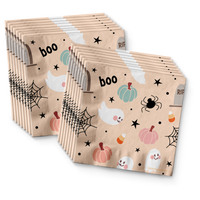 Spooky One 1st Birthday Party Supplies 64 Piece Tableware Set Includes Large 9" Paper Plates Dessert Plates, Cups and Napkins Kit for 16