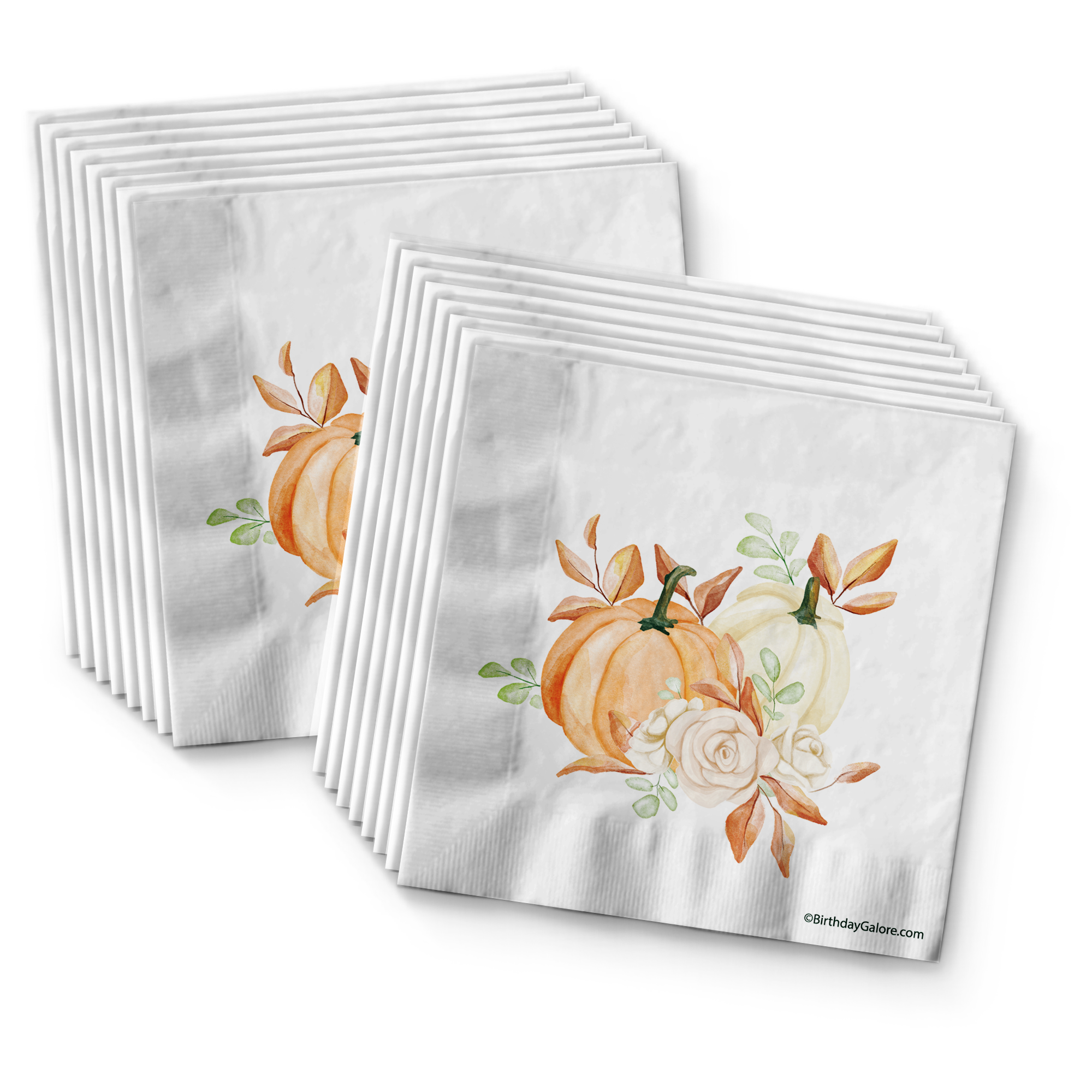 Little Pumpkin Turning One 1st Birthday Party Supplies 64 Piece Tableware Set Includes Large 9" Paper Plates Dessert Plates, Cups and Napkins Kit for 16