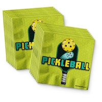 Pickle Ball Birthday Party Tableware Kit For 16 Guests