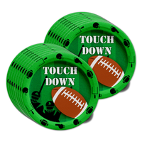 First Down Football 1st Birthday Party Tableware Kit For 16 Guests 64 Piece