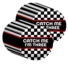 Catch Me I'm Three Racing 3rd Birthday Party Supplies Large 9" Paper Plates in Bulk 32 Piece