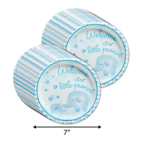 Our Little Peanut Boy Baby Shower Tableware Kit For 24 Guests