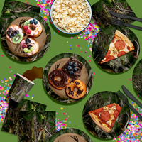 Deer Hunting 10th Birthday Party Supplies 64 Piece Tableware Set Includes Large 9" Paper Plates Dessert Plates, Cups and Napkins Kit for 16