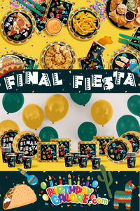 Final Fiesta Party Tableware Kit For 16 Guests 64 Piece