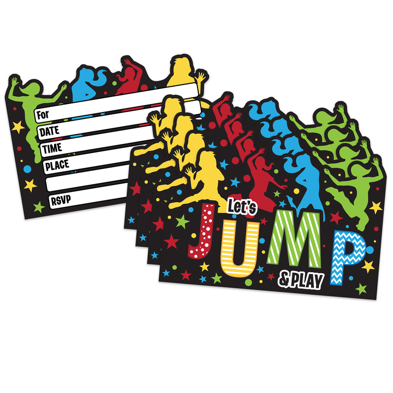 Jump Bounce House Birthday Party Invitations (20)