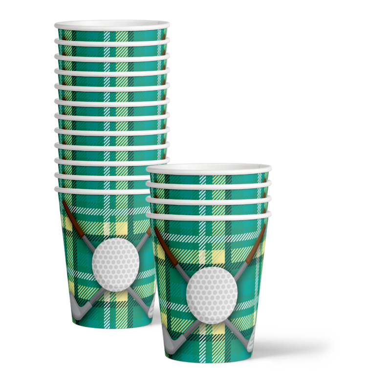 Golf Birthday Party Tableware Kit For 16 Guests