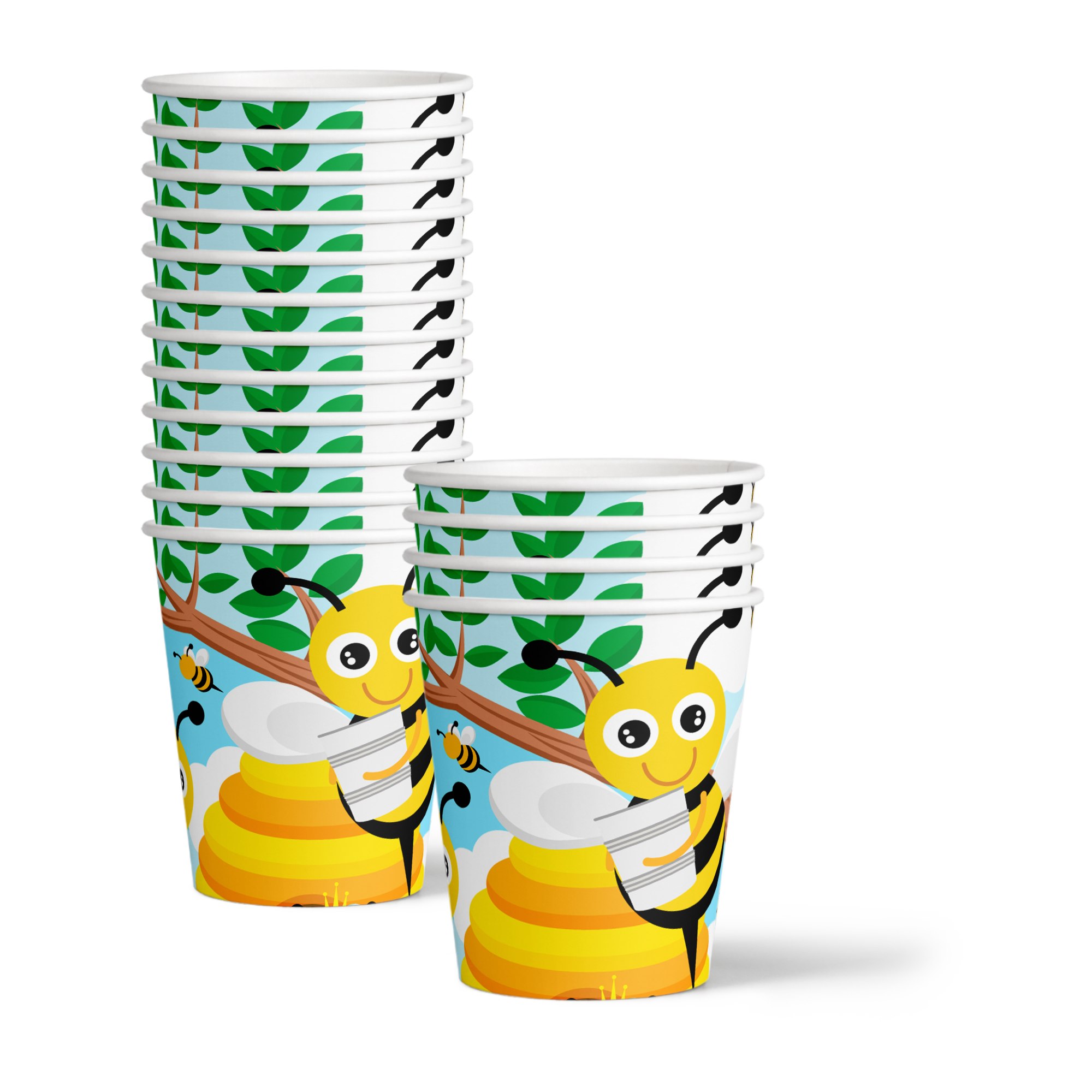 Bee Birthday Party Tableware Kit For 16 Guests - BirthdayGalore.com