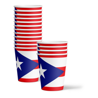 Puerto Rican Flag Birthday Party Tableware Kit For 16 Guests