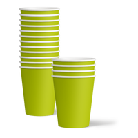 Solid Green Birthday Party Tableware Kit For 16 Guests