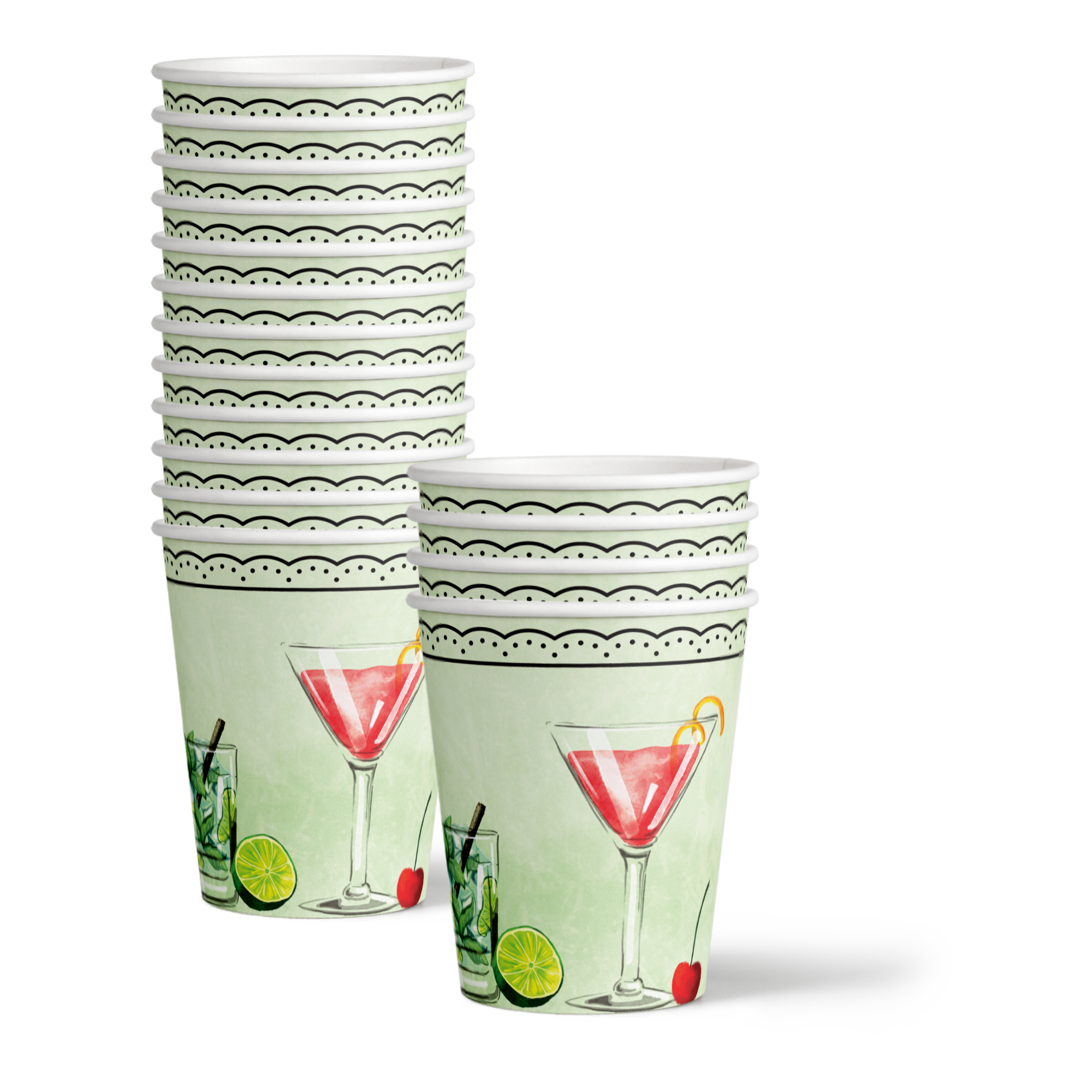 Classy Cocktails Birthday Party Tableware Kit For 16 Guests