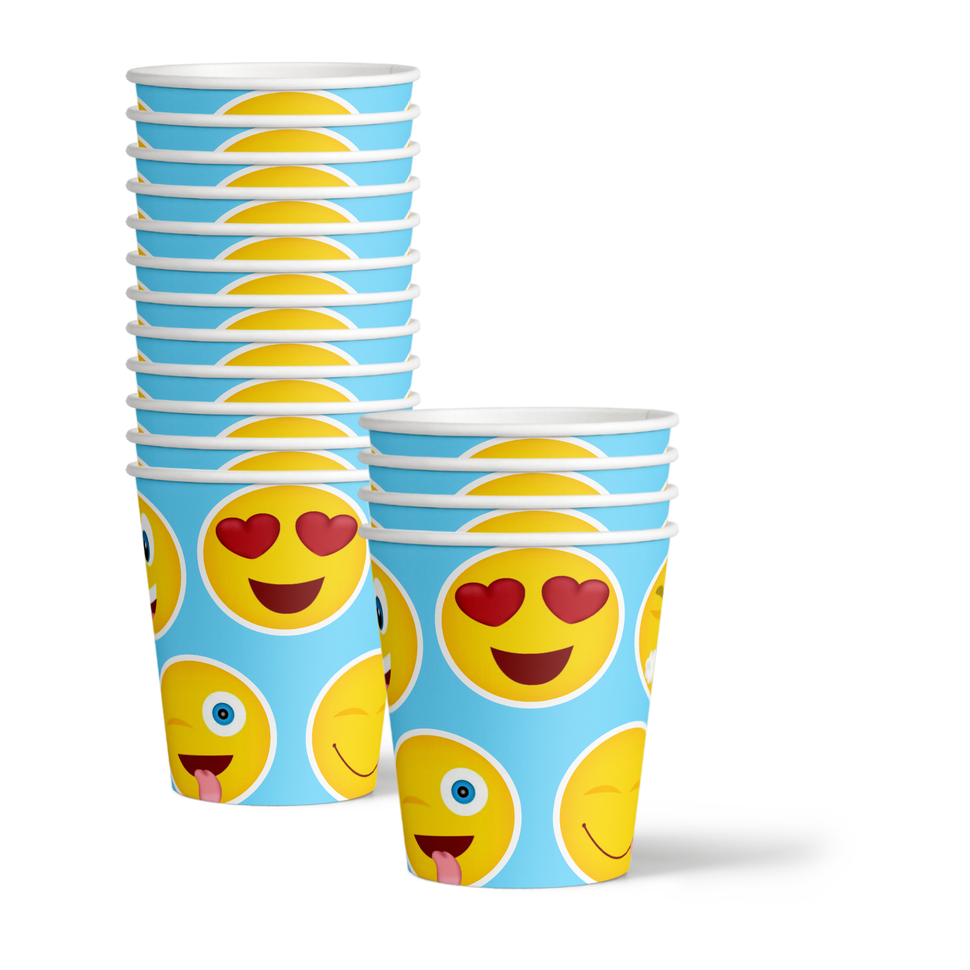 Emoji Birthday Party Tableware Kit For 16 Guests - BirthdayGalore.com