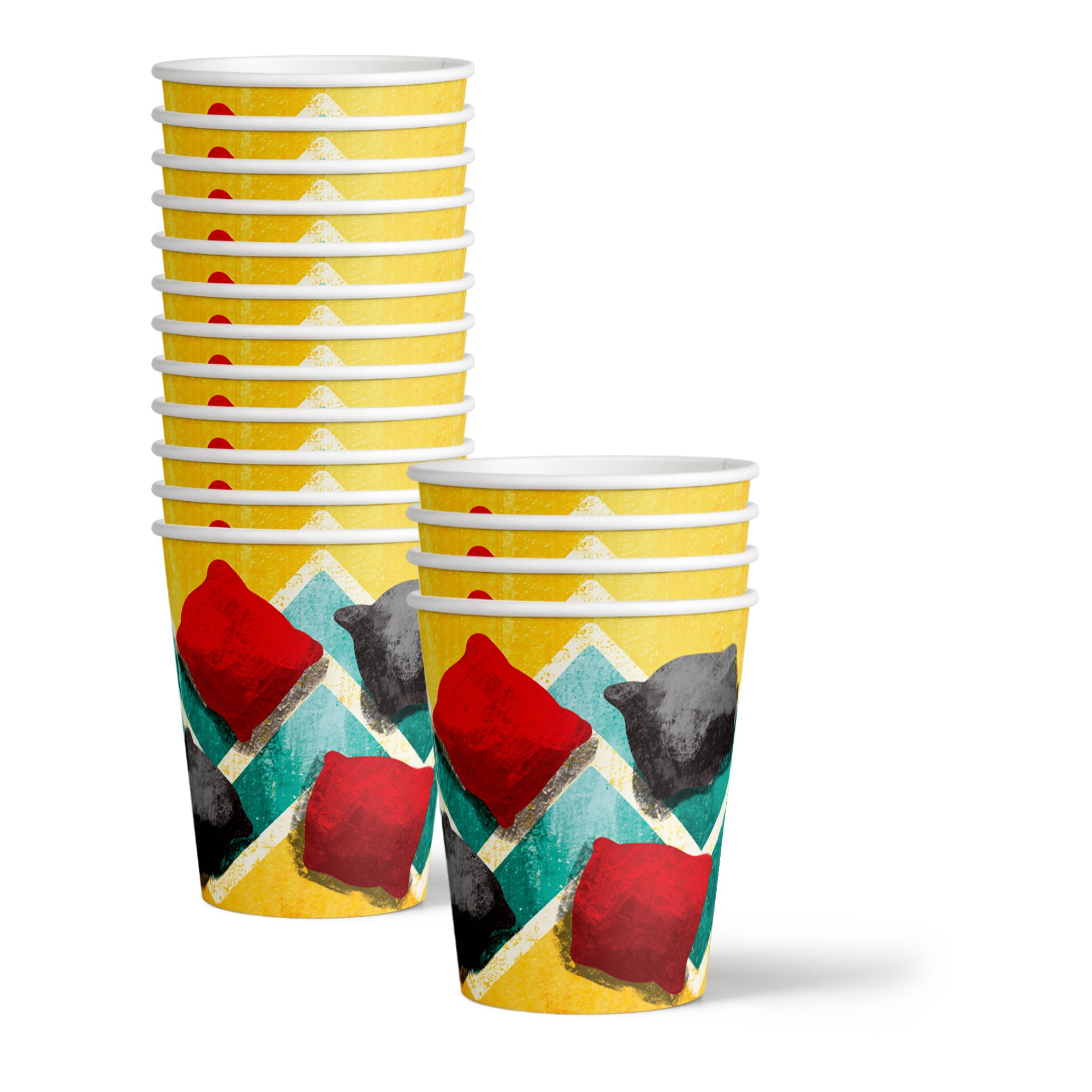 Cornhole Birthday Party Tableware Kit For 16 Guests