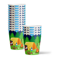 Camping Adventure Birthday Party Tableware Kit For 16 Guests - BirthdayGalore.com