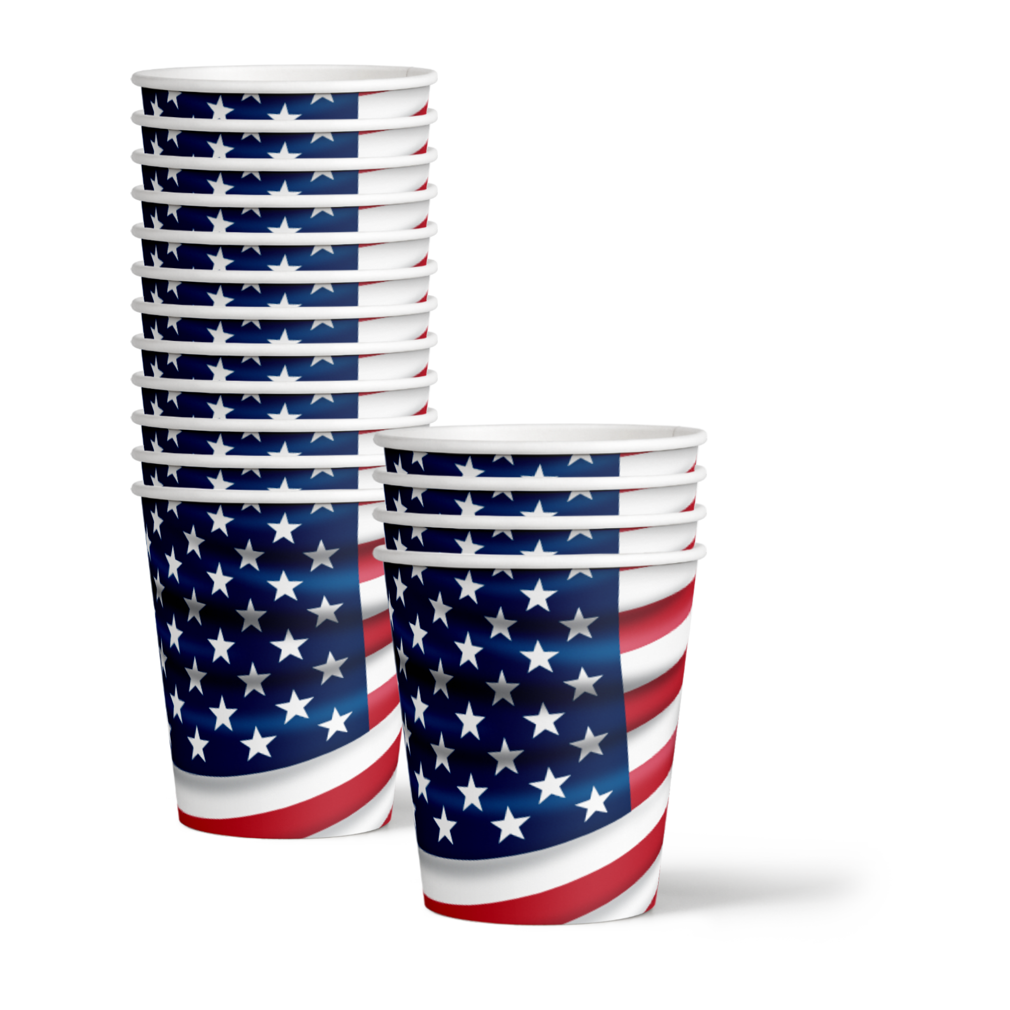 American Flag Patriotic Party Tableware Kit For 16 Guests - BirthdayGalore.com