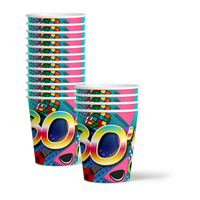 80's Party Tableware Kit For 16 Guests - BirthdayGalore.com