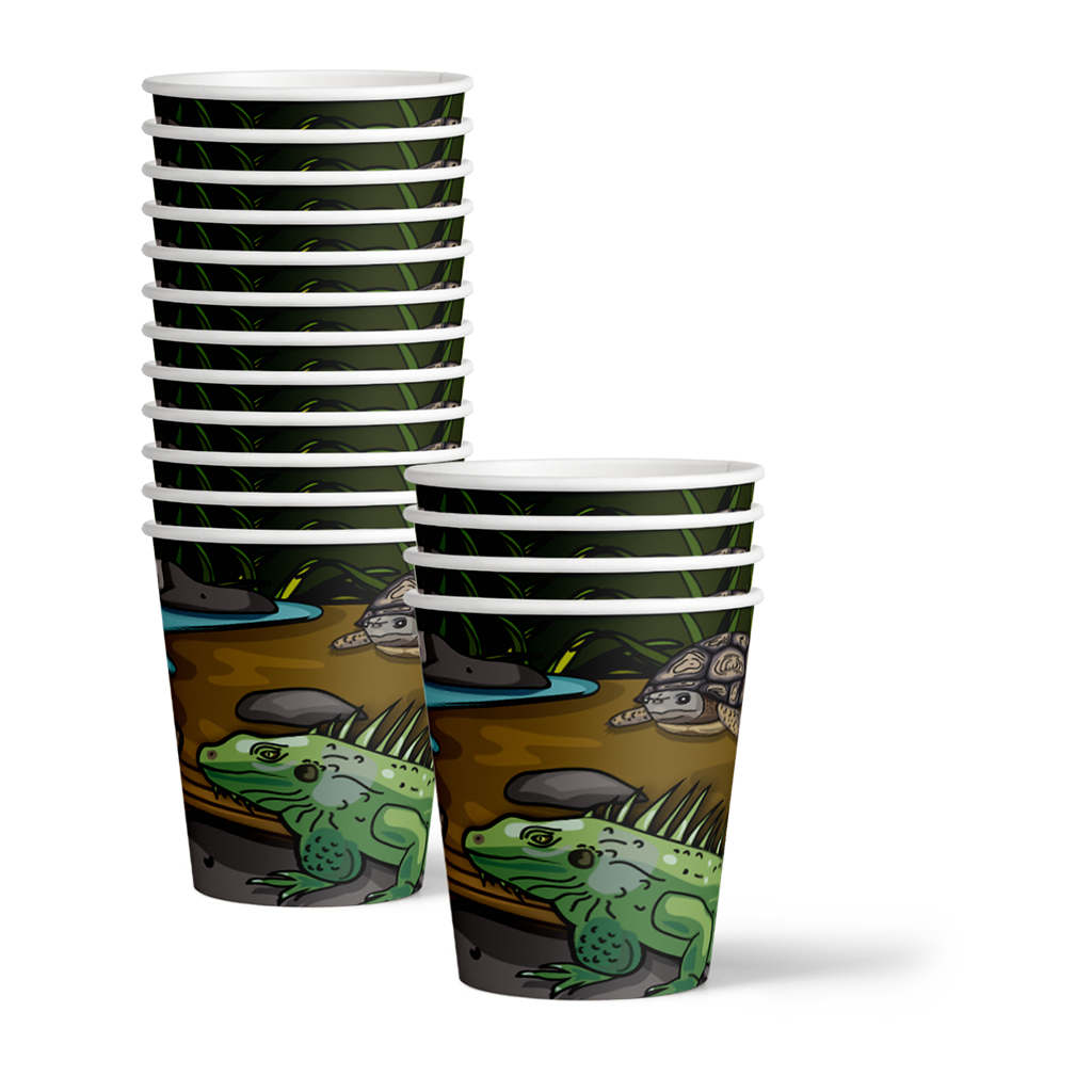 Reptile Birthday Party Tableware Kit For 16 Guests - BirthdayGalore.com