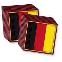 German Flag Birthday Party Tableware Kit For 16 Guests - BirthdayGalore.com