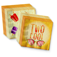 Two Cool Summer 2nd Birthday Party Tableware Kit For 16 Guests