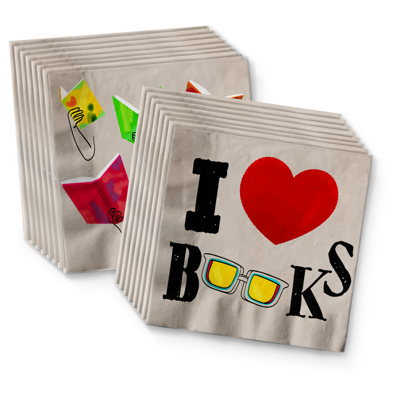 Books Book Club Birthday Party Tableware Kit For 16 Guests