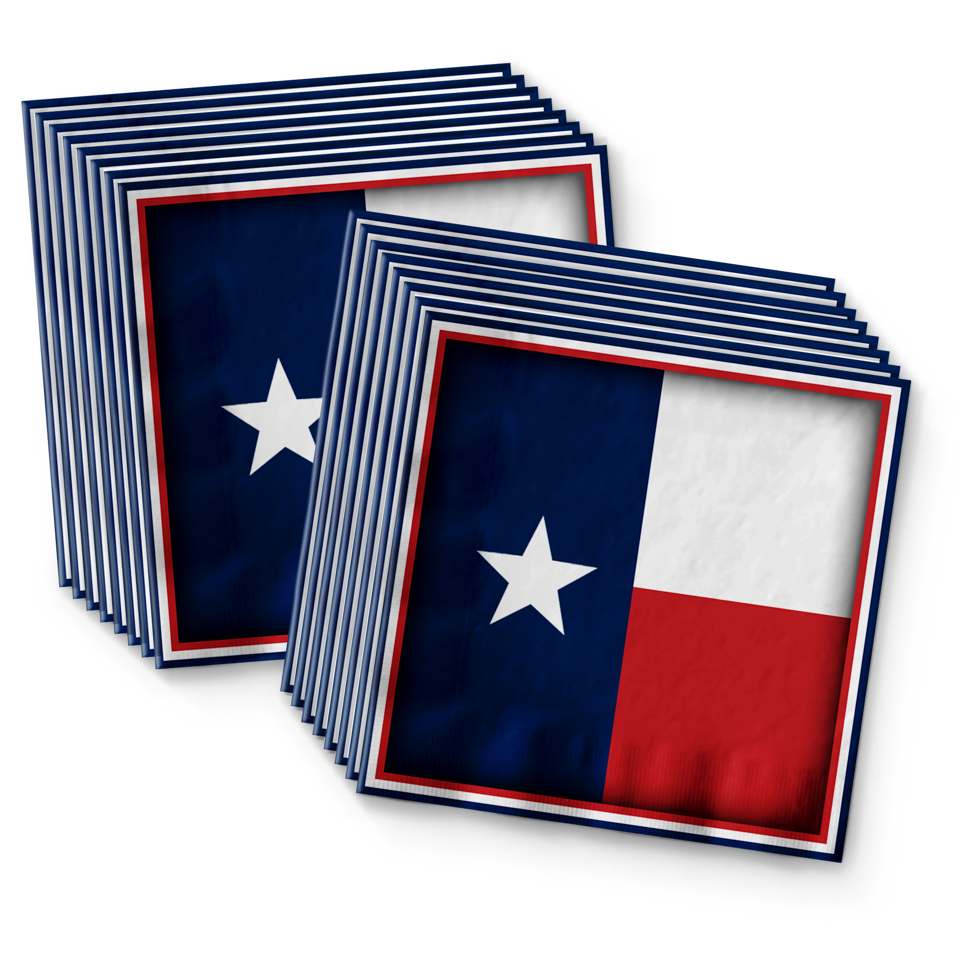 Texas Flag Birthday Party Tableware Kit For 16 Guests