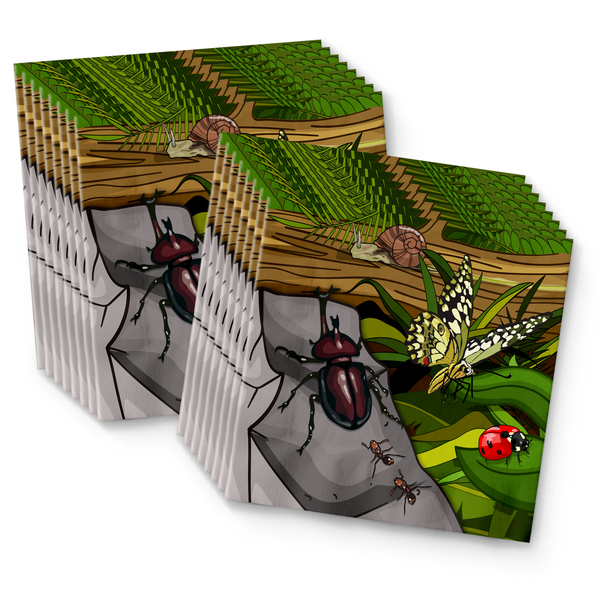 Bugs Insect Birthday Party Tableware Kit For 16 Guests - BirthdayGalore.com