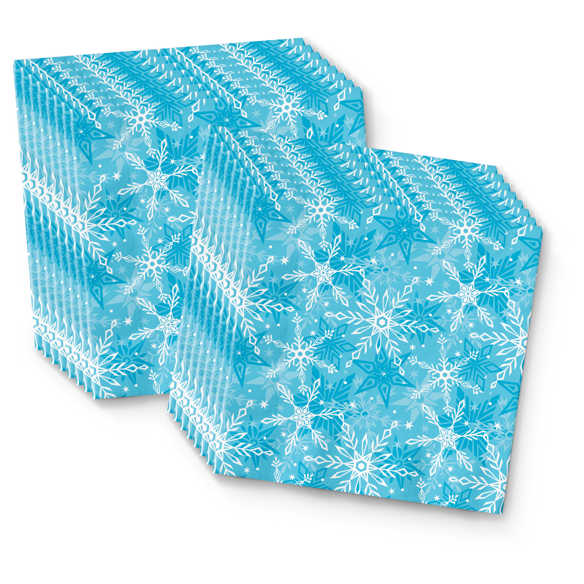 Snowflake Birthday Party Tableware Kit For 16 Guests - BirthdayGalore.com