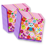 Patchwork Owl Birthday Party Tableware Kit For 16 Guests - BirthdayGalore.com