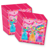 Trolls Birthday Party Tableware Kit For 16 Guests - BirthdayGalore.com