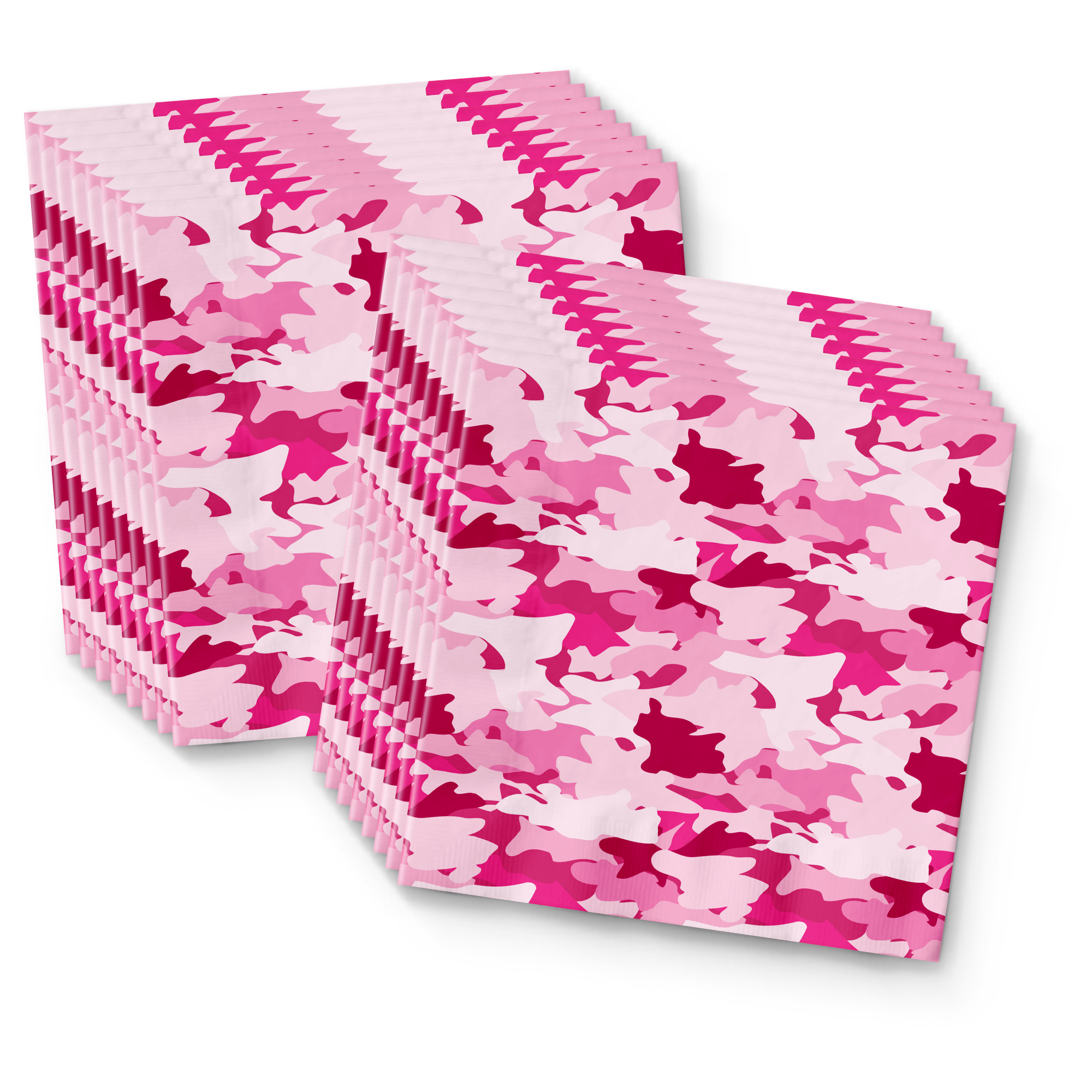Pink Camo Birthday Party Tableware Kit For 16 Guests - BirthdayGalore.com