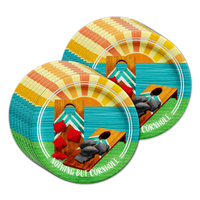 Cornhole Birthday Party Tableware Kit For 16 Guests